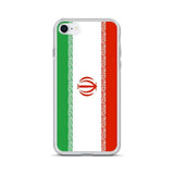Coque iphone drapeau iran souple antichoc transparente