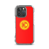 Coque iphone drapeau kirghizistan souple antichoc transparente