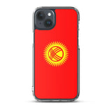 Coque iphone drapeau kirghizistan souple antichoc transparente