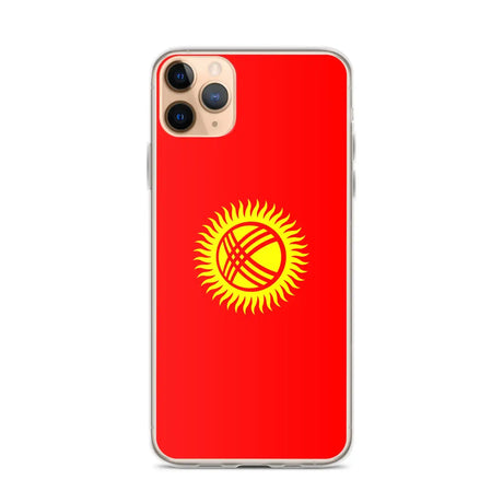 Coque iphone drapeau kirghizistan souple antichoc transparente