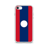 Coque iphone drapeau laos souple antichoc transparente