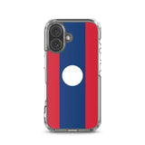 Coque iphone drapeau laos souple antichoc transparente