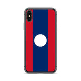 Coque iphone drapeau laos souple antichoc transparente