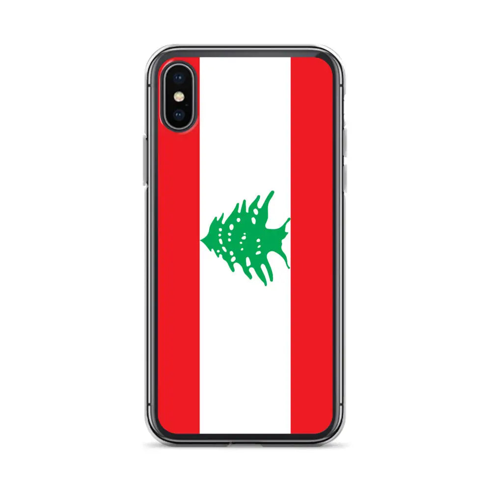 Coque iphone drapeau liban souple résistante antichoc