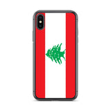 Coque iphone drapeau liban souple résistante antichoc