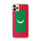 Coque iphone drapeau maldives souple et antichoc transparente