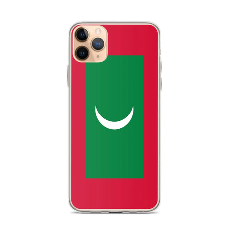 Coque iphone drapeau maldives souple et antichoc transparente