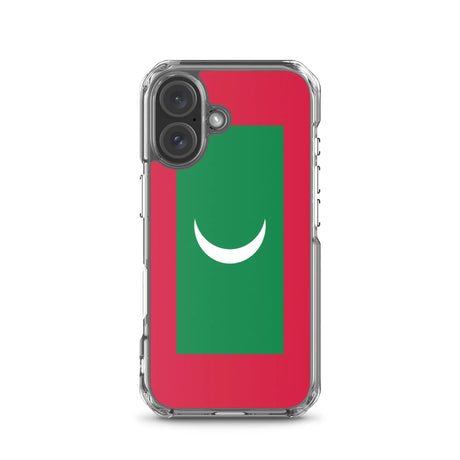 Coque iphone drapeau maldives souple et antichoc transparente