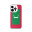 Coque iphone drapeau maldives souple et antichoc transparente
