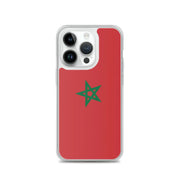 Coque iphone drapeau maroc souple antichoc transparente