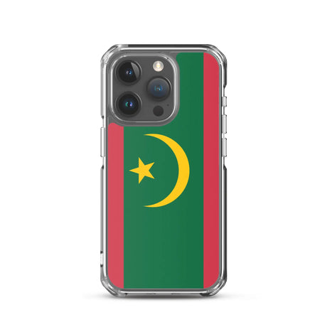 Coque iphone drapeau mauritanie souple antichoc transparente