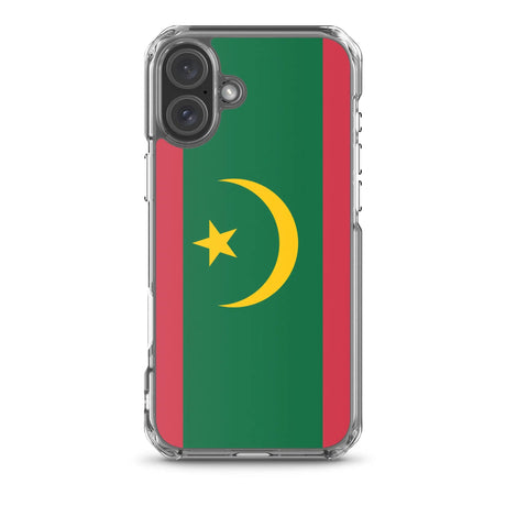 Coque iphone drapeau mauritanie souple antichoc transparente