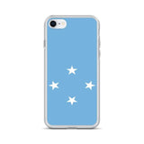 Coque iphone drapeau micronésie souple antichoc transparente