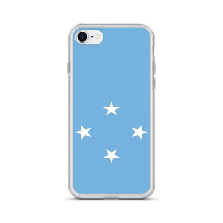 Coque iphone drapeau micronésie souple antichoc transparente