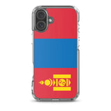 Coque iphone drapeau mongolie souple antichoc transparente
