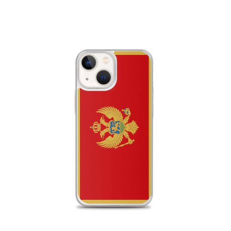 Coque iphone drapeau monténégro souple antichoc transparente