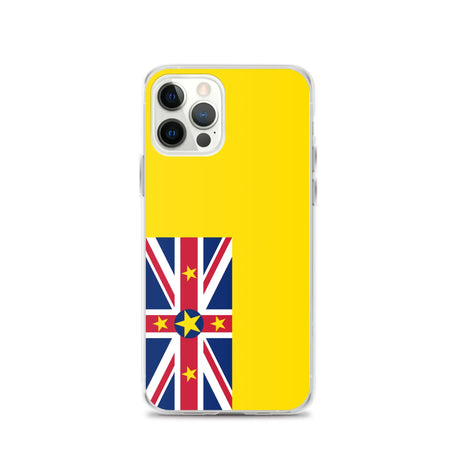 Coque iphone drapeau niue souple antichoc transparente