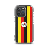 Coque iphone drapeau ouganda souple antichoc transparente