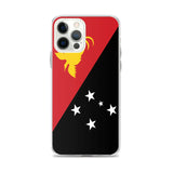 Coque iphone drapeau papouasie-nouvelle-guinée souple antichoc