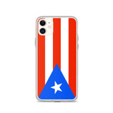 Coque iphone drapeau porto rico souple antichoc transparente