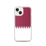 Coque iphone drapeau qatar souple antichoc transparente