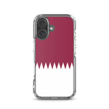 Coque iphone drapeau qatar souple antichoc transparente