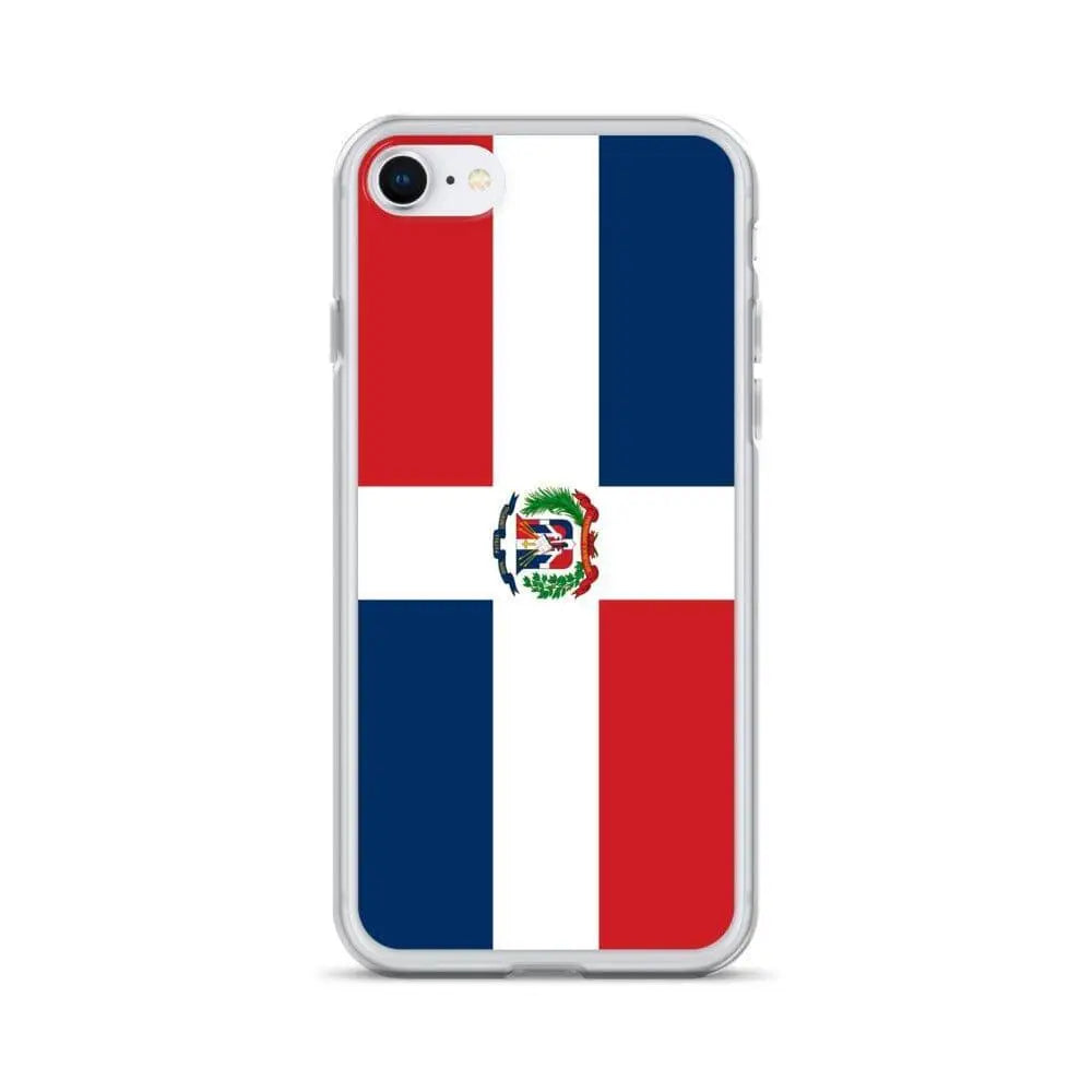 Coque iphone drapeau république dominicaine souple antichoc