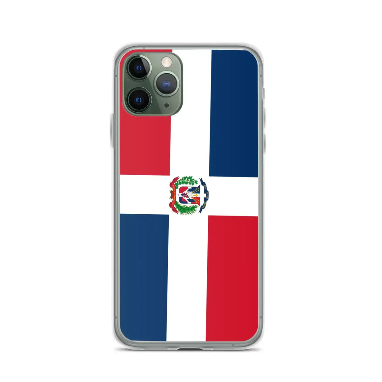 Coque iphone drapeau république dominicaine souple antichoc
