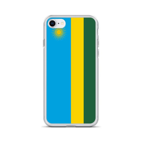 Coque iphone drapeau rwanda souple résistante antichoc