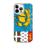 Coque iphone drapeau saint-pierre-et-miquelon souple antichoc