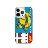 Coque iphone drapeau saint-pierre-et-miquelon souple antichoc