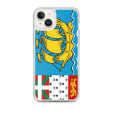 Coque iphone drapeau saint-pierre-et-miquelon souple antichoc