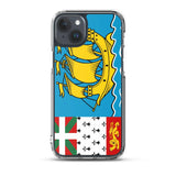 Coque iphone drapeau saint-pierre-et-miquelon souple antichoc