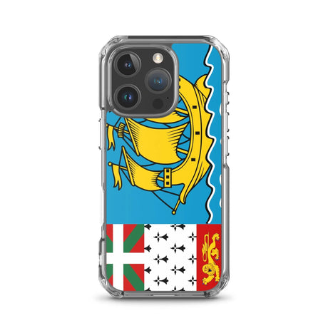 Coque iphone drapeau saint-pierre-et-miquelon souple antichoc