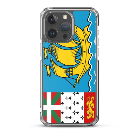 Coque iphone drapeau saint-pierre-et-miquelon souple antichoc