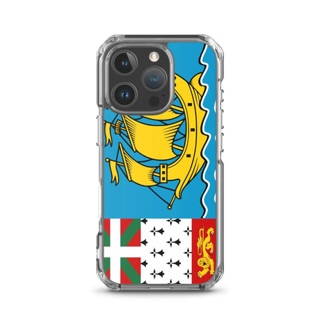 Coque iphone drapeau saint-pierre-et-miquelon souple antichoc