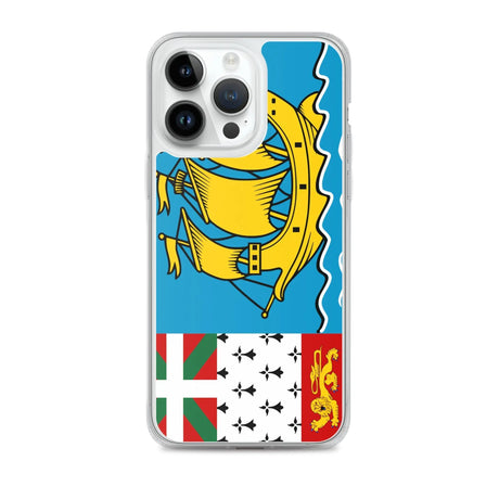 Coque iphone drapeau saint-pierre-et-miquelon souple antichoc