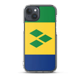 Coque iphone drapeau saint-vincent souple antichoc