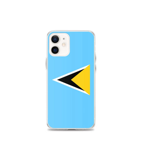Coque iphone drapeau sainte-lucie souple antichoc transparente