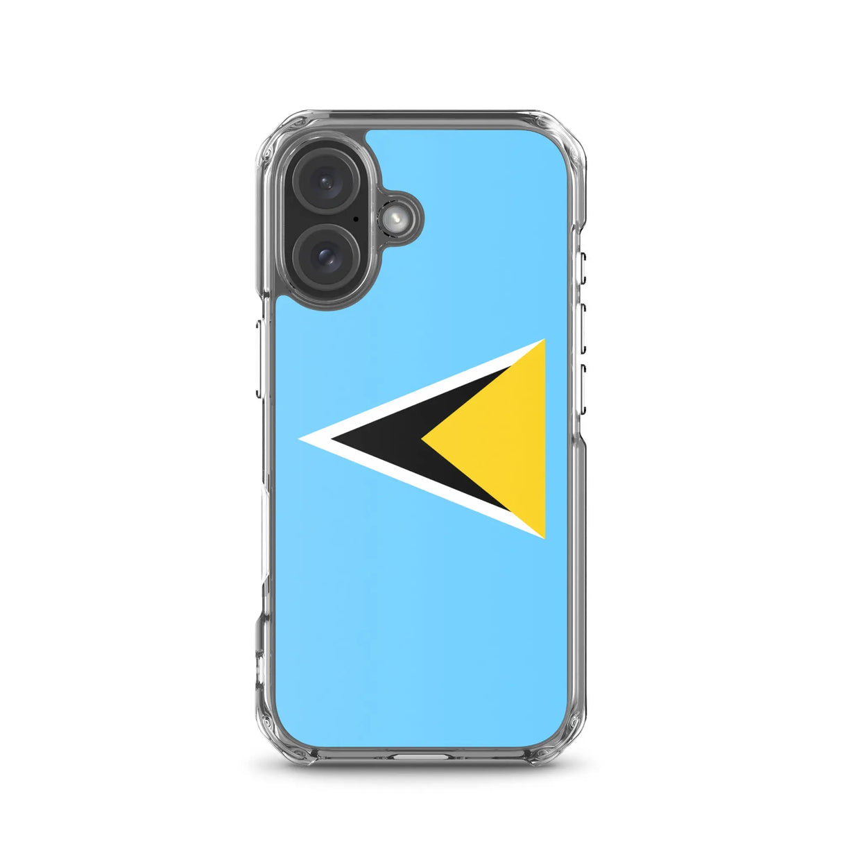 Coque iphone drapeau sainte-lucie souple antichoc transparente