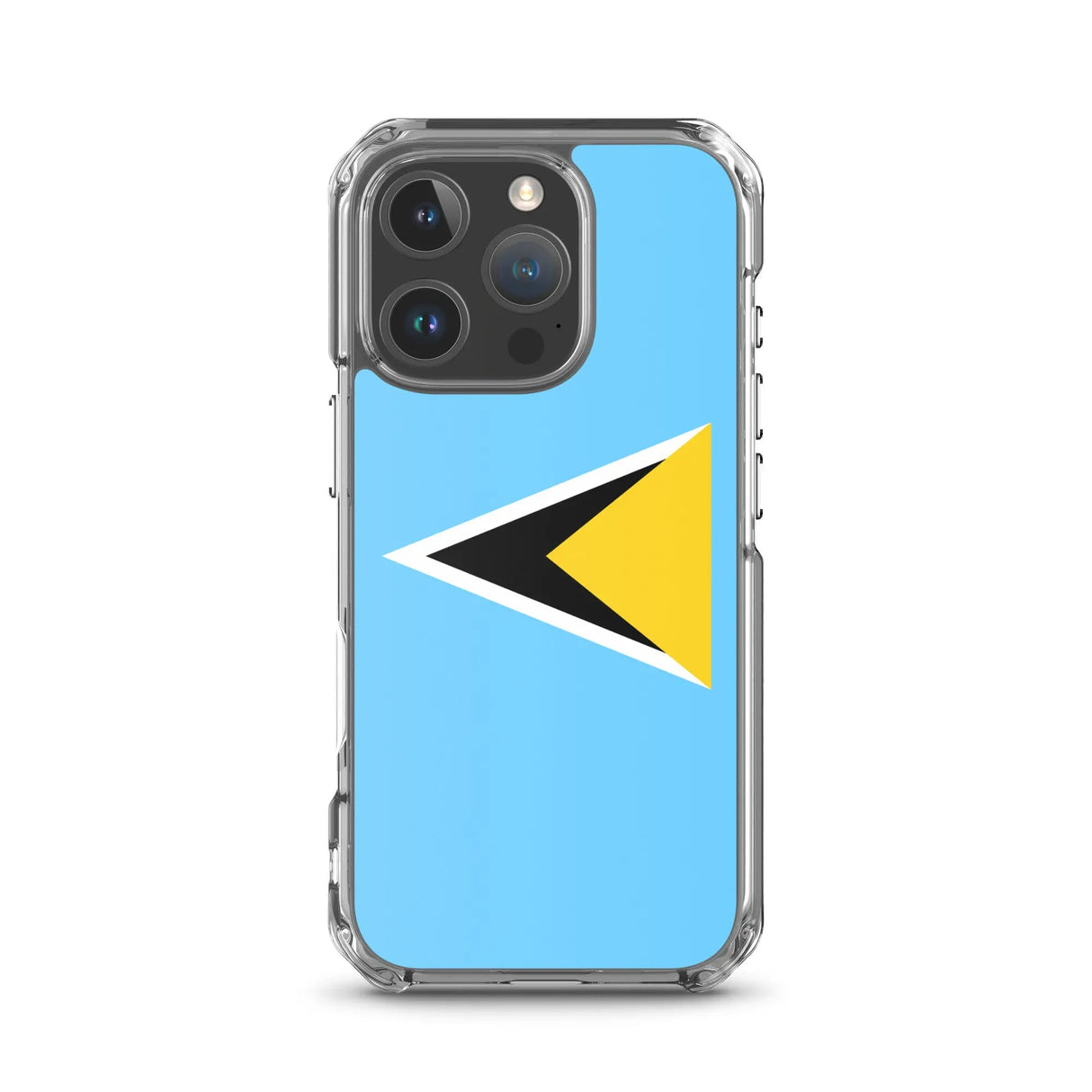 Coque iphone drapeau sainte-lucie souple antichoc transparente