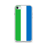 Coque iphone drapeau sierra leone souple antichoc transparente
