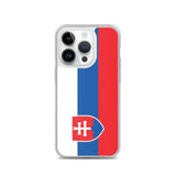 Coque iphone drapeau slovaquie souple antichoc transparente