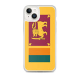 Coque iphone drapeau sri lanka souple antichoc transparente