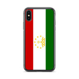 Coque iphone drapeau tadjikistan souple et antichoc