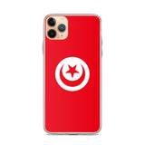 Coque iphone drapeau tunisie souple transparente antichoc