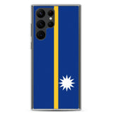 Coque samsung drapeau nauru souple antichoc compatible