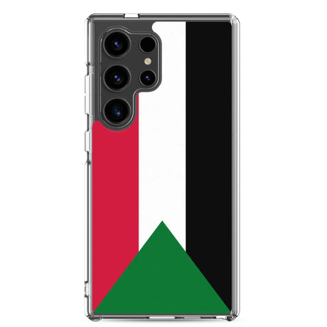 Coque samsung drapeau soudan souple antichoc resistant