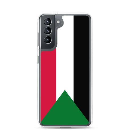 Coque samsung drapeau soudan souple antichoc resistant