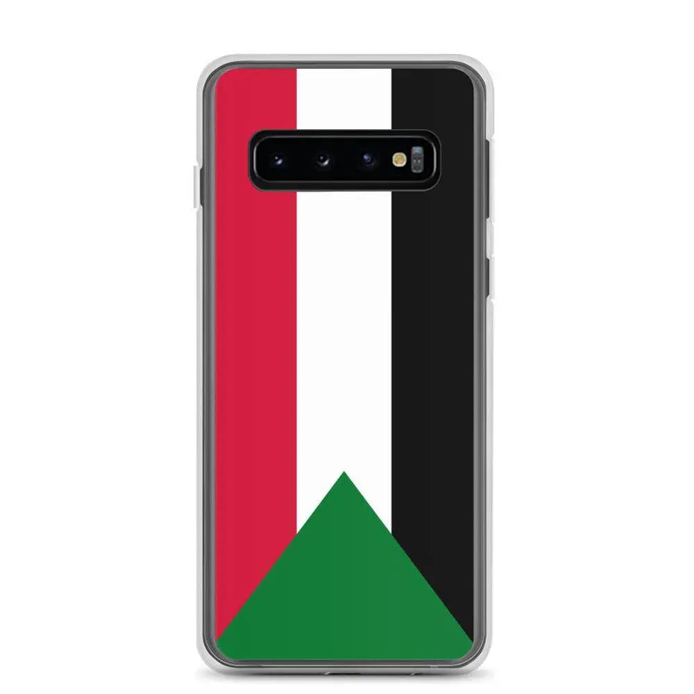 Coque samsung drapeau soudan souple antichoc resistant